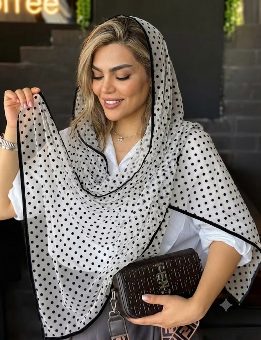 شال خالخالی مخمل کوب