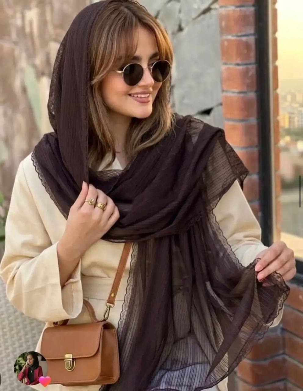 شال  توری راه راه دیپلمات